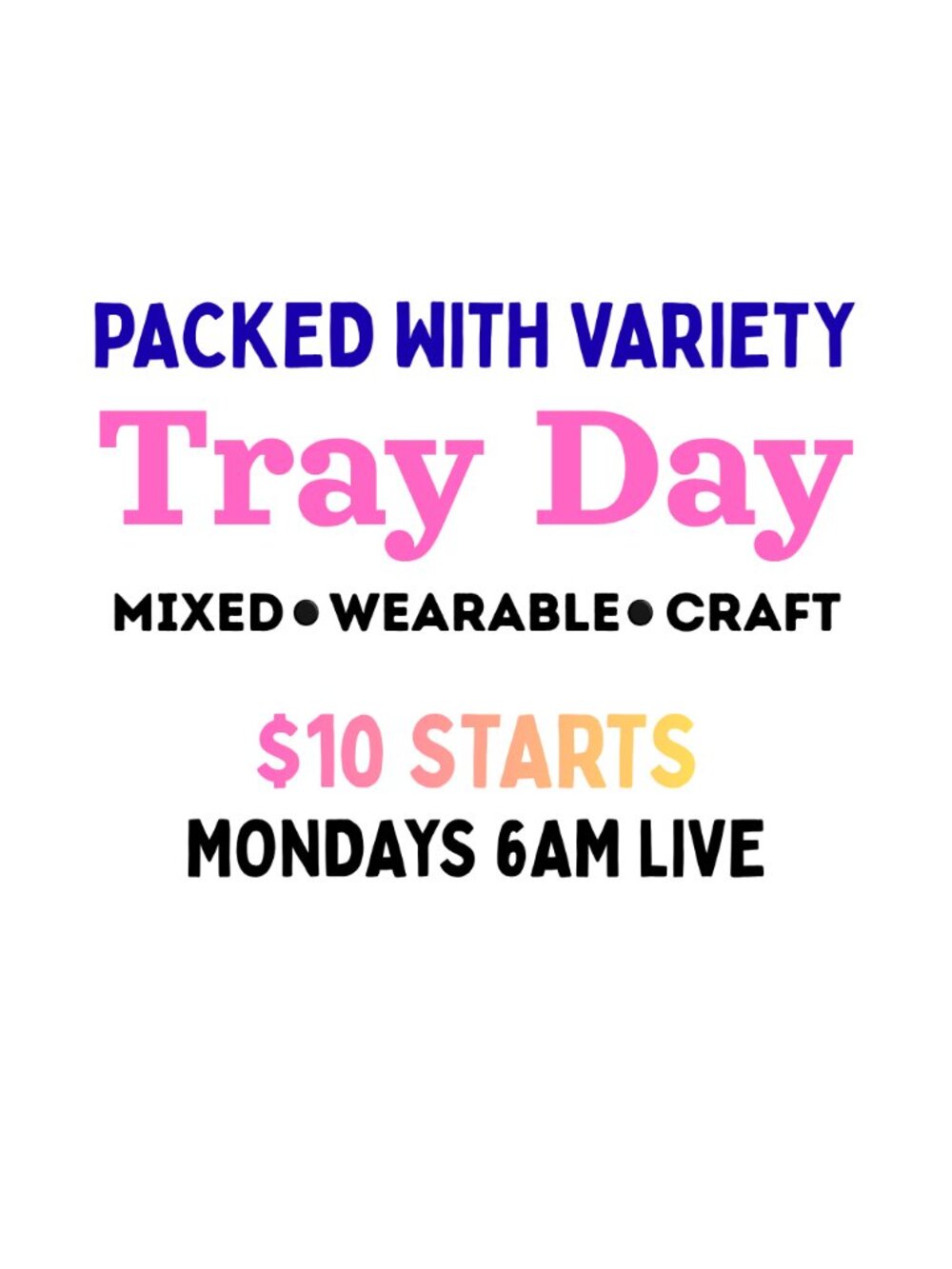 Jewelry Tray Day • Ships Same Day